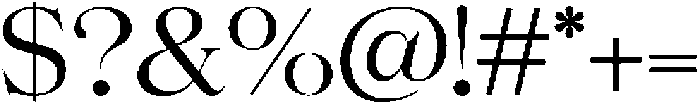 Volkys Serif Light otf (300) Font OTHER CHARS