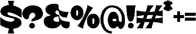Volt Trix otf (400) Font OTHER CHARS