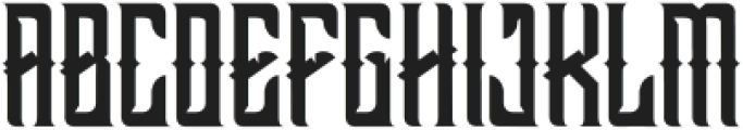 VoltRock Regular otf (400) Font UPPERCASE