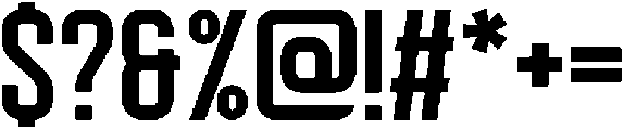 Voltage otf (700) Font OTHER CHARS