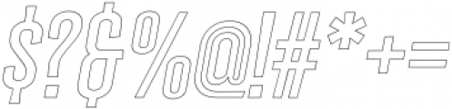 Volutant Display Outline Italic otf (400) Font OTHER CHARS