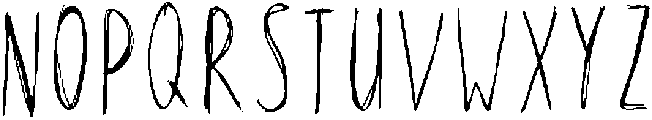 Voodoo Regular otf (400) Font UPPERCASE