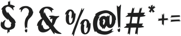 Voodz-Regular otf (400) Font OTHER CHARS