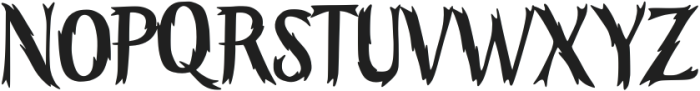 Voodz-Regular otf (400) Font UPPERCASE