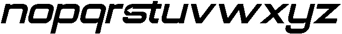 Vordex Slant otf (400) Font LOWERCASE