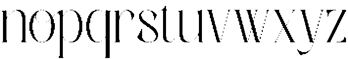 Voreto Regular otf (400) Font LOWERCASE