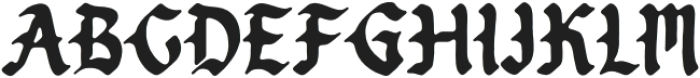 Vorged Blackletter otf (900) Font UPPERCASE