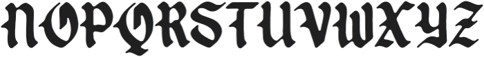 Vorged Blackletter otf (900) Font LOWERCASE