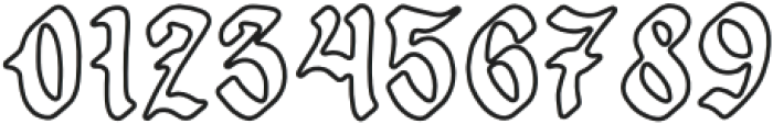 Vorged Outline Blackletter otf (900) Font OTHER CHARS