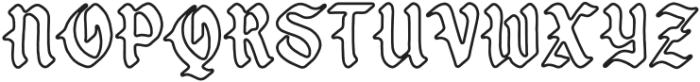Vorged Outline Blackletter otf (900) Font UPPERCASE