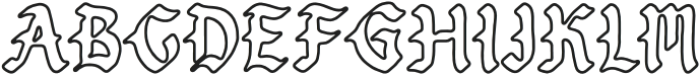 Vorged Outline Blackletter otf (900) FONT