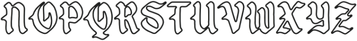 Vorged Outline Blackletter otf (900) Font LOWERCASE