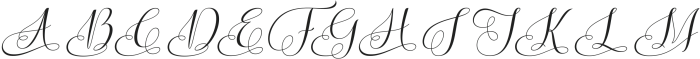 Vorgesla Script Regular otf (400) Font UPPERCASE