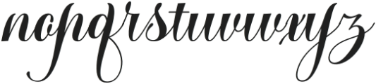 Vorgesla Script Regular otf (400) Font LOWERCASE