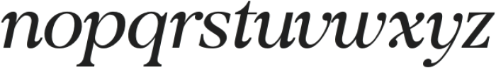 VosterNoise-Italic otf (400) Font LOWERCASE