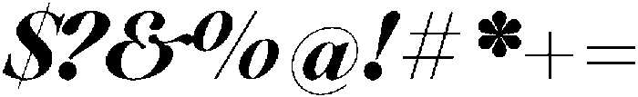 Voxas Black Italic otf (900) Font OTHER CHARS