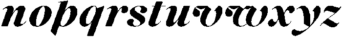 Voxas Black Italic otf (900) Font LOWERCASE