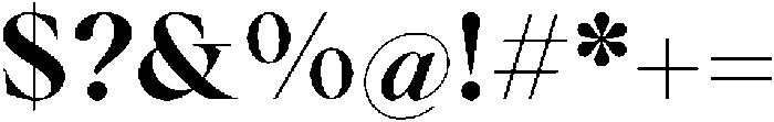 Voxas Bold otf (700) Font OTHER CHARS