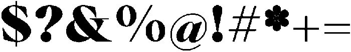 Voxas Book ExtraBlack otf (400) Font OTHER CHARS