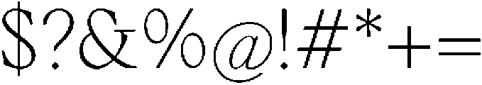 Voxas Book ExtraLight otf (200) Font OTHER CHARS