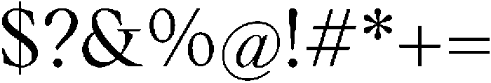 Voxas Book Regular otf (400) Font OTHER CHARS