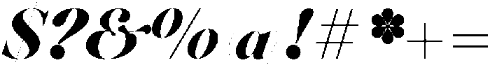 Voxas Display ExtraBlack Italic otf (900) Font OTHER CHARS