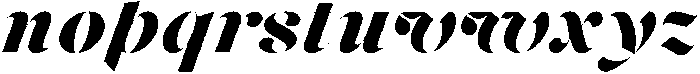 Voxas Display ExtraBlack Italic otf (900) Font LOWERCASE