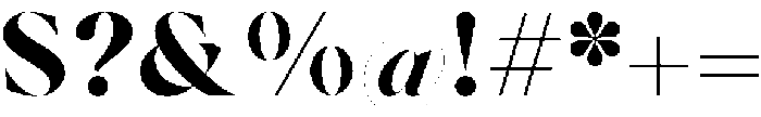 Voxas Display ExtraBold otf (700) Font OTHER CHARS