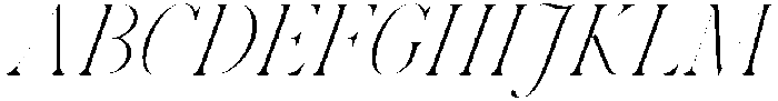 Voxas Display ExtraLight Italic otf (200) Font UPPERCASE
