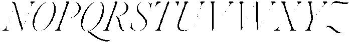Voxas Display ExtraLight Italic otf (200) Font UPPERCASE