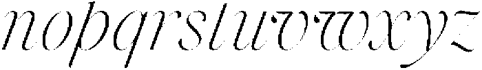Voxas Display ExtraLight Italic otf (200) Font LOWERCASE