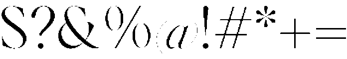 Voxas Display Light otf (300) Font OTHER CHARS