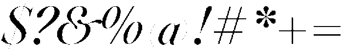 Voxas Display Medium Italic otf (500) Font OTHER CHARS