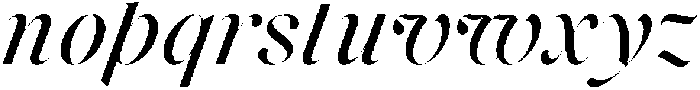 Voxas Display Medium Italic otf (500) Font LOWERCASE