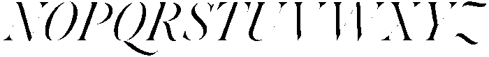 Voxas Display Regular Italic otf (400) Font UPPERCASE