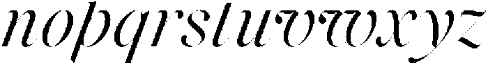 Voxas Display Regular Italic otf (400) Font LOWERCASE