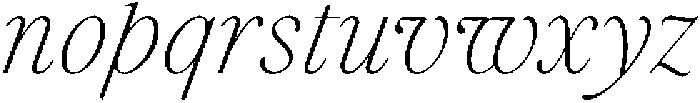 Voxas ExtraLight Italic otf (200) Font LOWERCASE