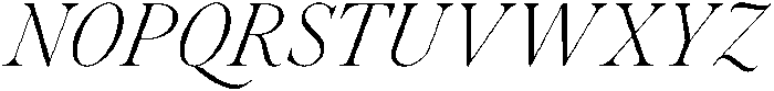 Voxas Light Italic otf (300) Font UPPERCASE