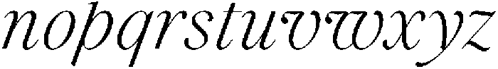 Voxas Light Italic otf (300) Font LOWERCASE