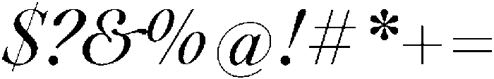Voxas Medium Italic otf (500) Font OTHER CHARS