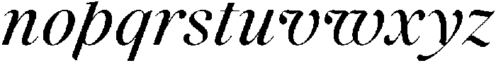 Voxas Medium Italic otf (500) Font LOWERCASE