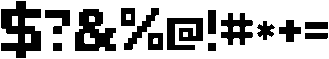 Voxel Regular ttf (400) Font OTHER CHARS