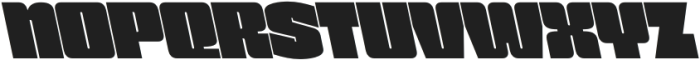 Voxieface Extended Reslant otf (400) Font UPPERCASE