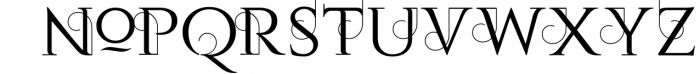 Volloa Decorative Serif Typeface Font UPPERCASE