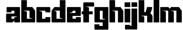 Vorg typeface Font LOWERCASE