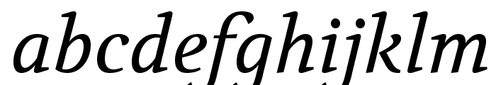 Volkhov-Italic Font LOWERCASE