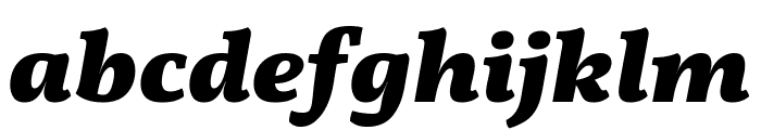 Vollkorn Black Italic Font LOWERCASE