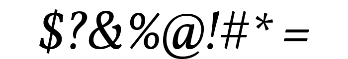 Vollkorn Italic Font OTHER CHARS