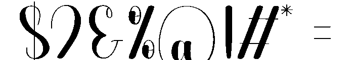 Voluntary Font OTHER CHARS