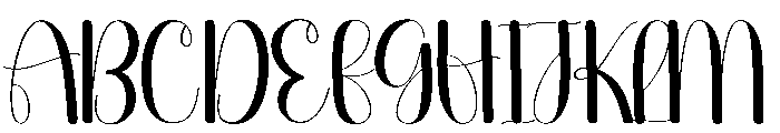 Voluntary Font UPPERCASE